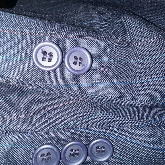 Towncraft men’s pinstripe blue suit set - Picture 5 of 5